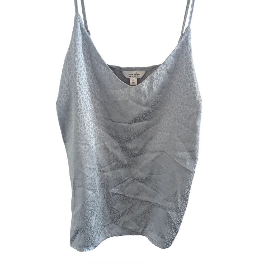 Leith Silver Leopard Cami Top